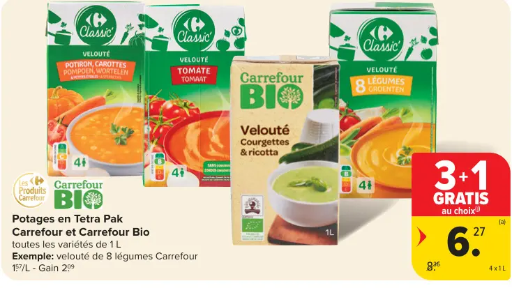 Offre: Potages en Tetra Pak