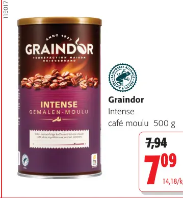 Offre: Graindor Intense café moulu