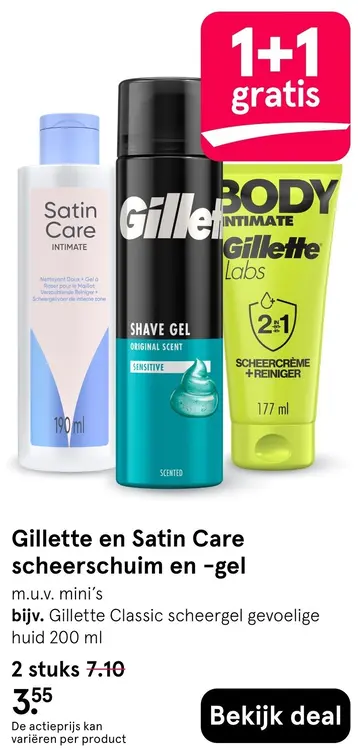 Aanbieding: Scheerschuim en -gel