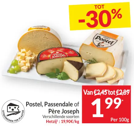 Promotie: Postel, Passendale of Père Joseph