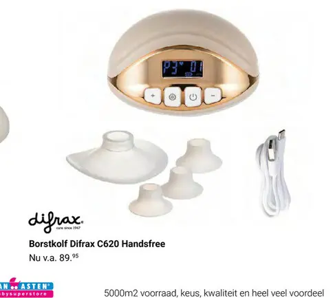 Aanbieding: Borstkolf Difrax C620 Handsfree