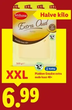 Aanbieding: Goudse extra oude kaas 48+