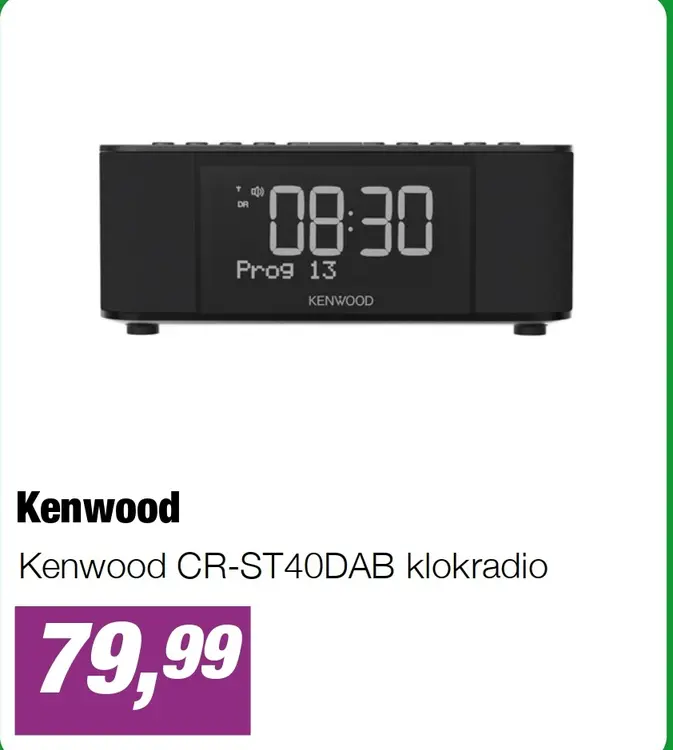 Aanbieding: Kenwood CR-ST40DAB klokradio