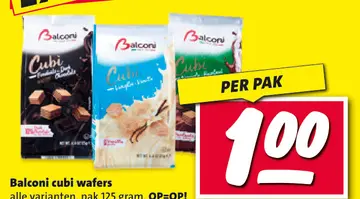 Aanbieding: Balconi cubi wafers