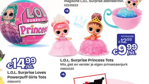 Aanbieding: L.O.L. Surprise Princess Tots
