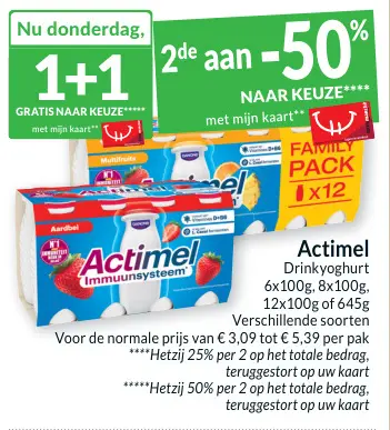 Aanbieding: Actimel Drinkyoghurt