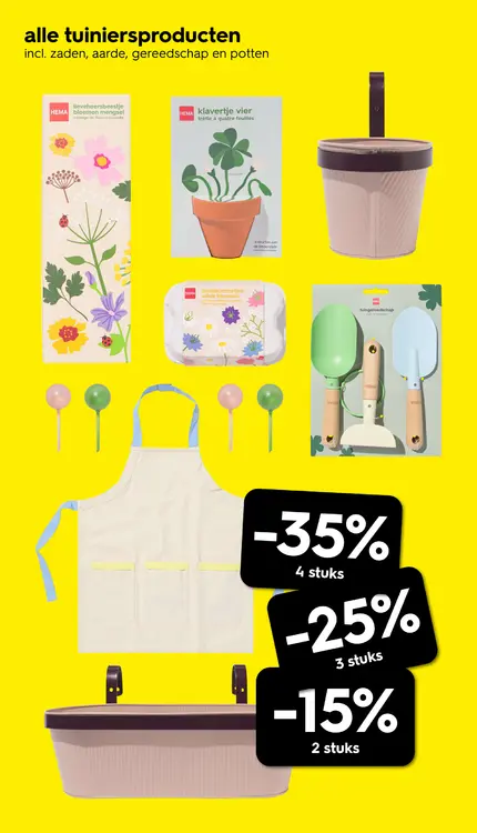 Promotie: Alle tuiniersproducten