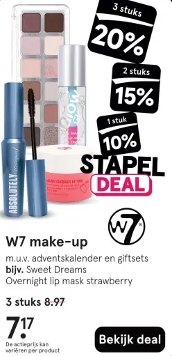 Aanbieding: W7 make-up