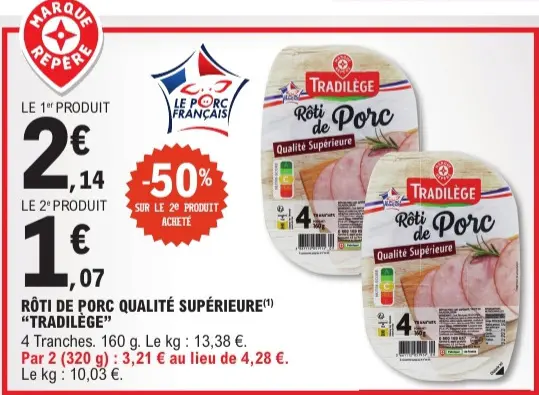Offre: Tradilège Rôti de porc qualité supérieure