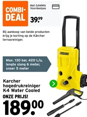 Aanbieding: Hogedrukreiniger K4 Water Cooled