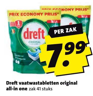 Aanbieding: Vaatwastabletten original all-in-one