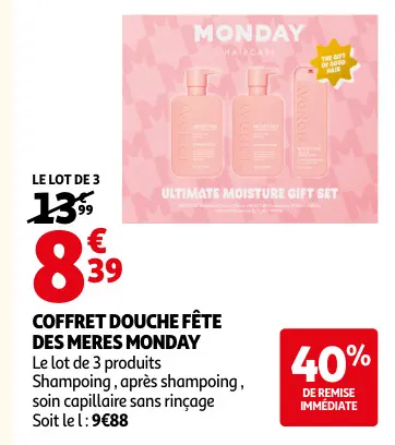 Promotie: Coffret douche fête des meres Monday