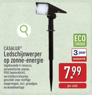 Promotie: Ledschijnwerper op zonne-energie