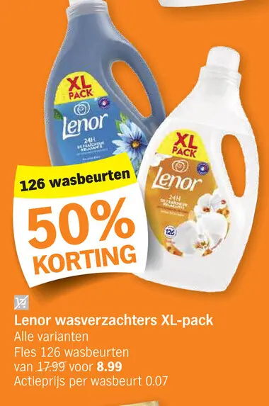 Promotie: Wasverzachters XL-pack