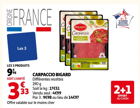 Offre: Carpaccio