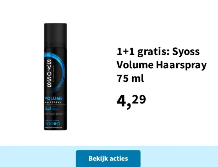 Aanbieding: Syoss Volume Haarspray