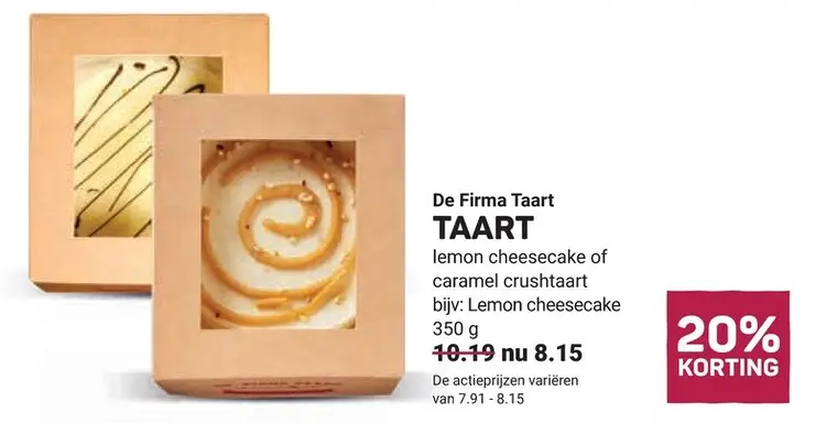Aanbieding: De Firma Taart TAART