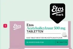 Aanbieding: Acetylsalicylzuur 500 mg TABLETTEN