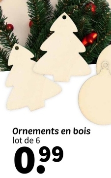 Offre: Ornements en bois