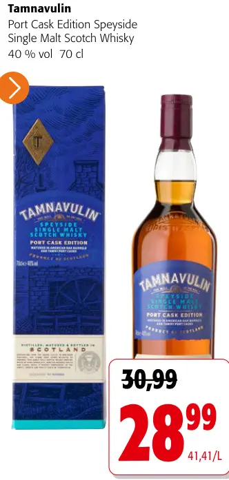 Offre: Port Cask Edition Speyside Single Malt Scotch