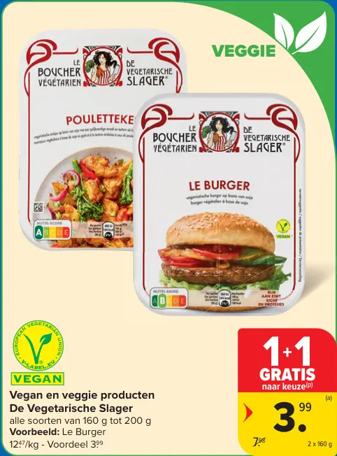 Promotie: Vegan en veggie producten