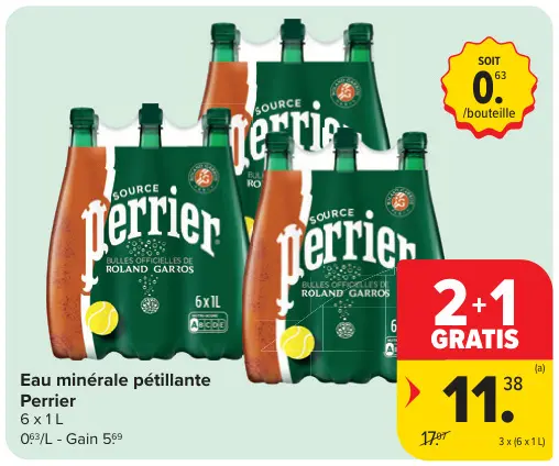Offre: Eau minérale pétillante