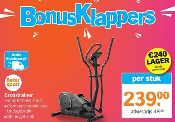 Aanbieding: Crosstrainer Focus Fitness Fox 2