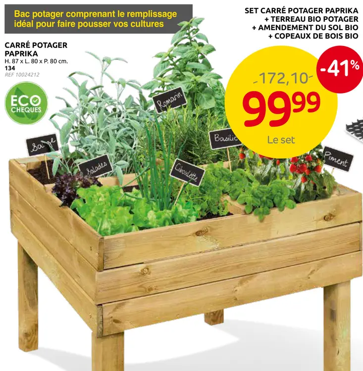 Promotie: Carré potager paprika
