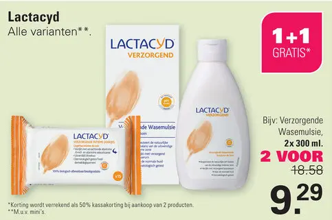 Aanbieding: Lactacyd Verzorgende Wasemulsie