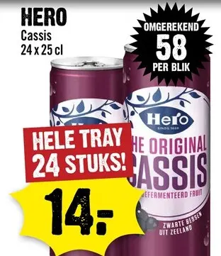 Aanbieding: Hero Cassis