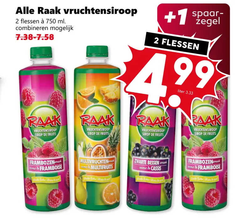 Aanbieding: Alle Raak vruchtensiroop