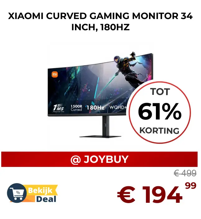Aanbieding: Curved gaming monitor