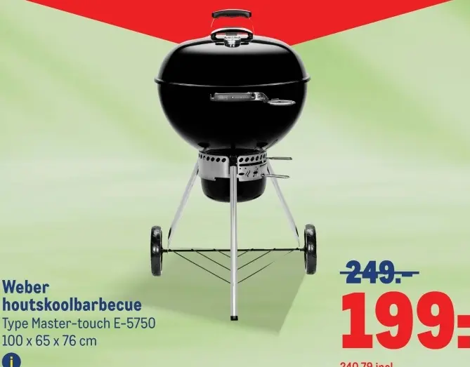 Aanbieding: houtskoolbarbecue