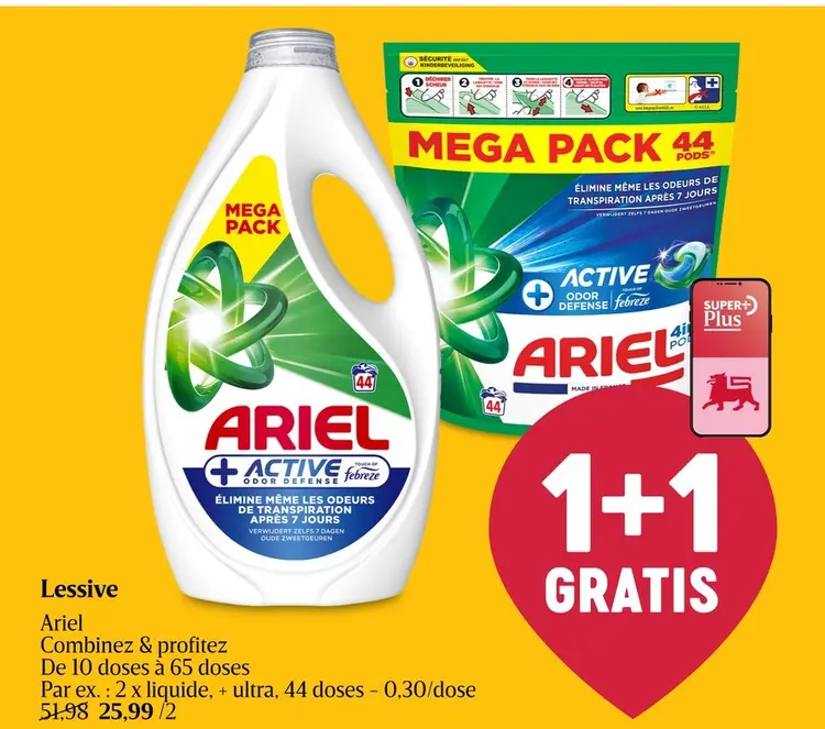 Offre: Lessive Ariel