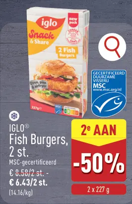 Promotie: Fish Burgers