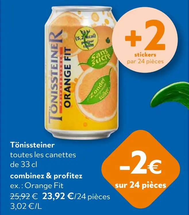 Offre: Tönissteiner Orange Fit
