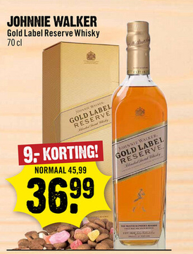 Aanbieding: Johnnie Walker Gold Label Reserve Whisky 70 cl