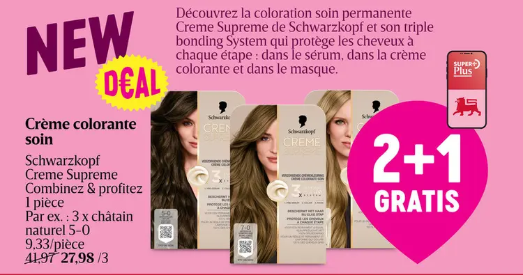 Offre: Crème colorante soin