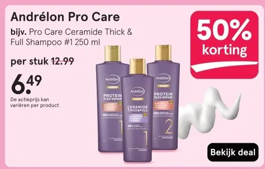 Aanbieding: Pro Care Ceramide Thick & Full Shampoo