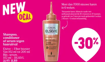 Aanbieding: Shampoo, conditioner of serum tegen haaruitval