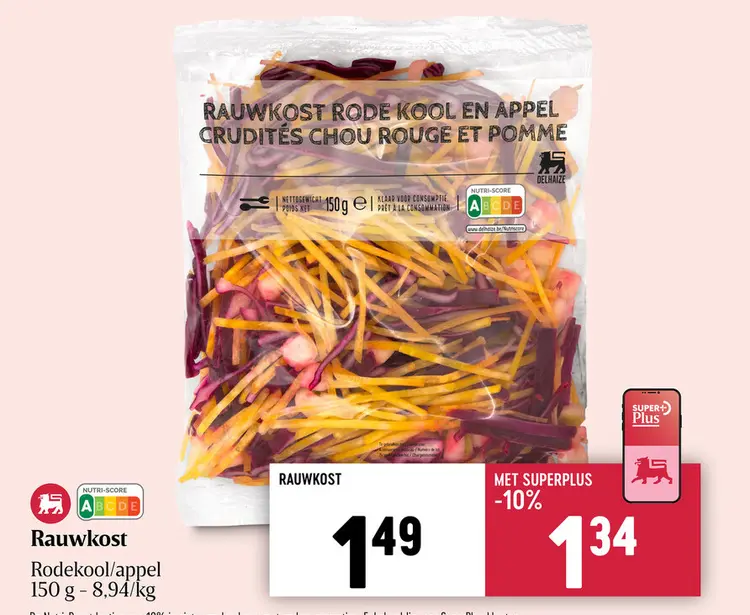 Promotie: Rauwkost Rode Kool en Appel