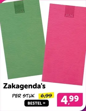 Aanbieding: Zakagenda's
