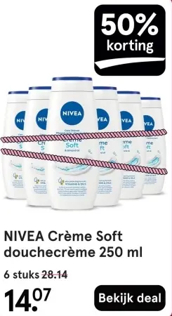 Aanbieding: Crème Soft douchecrème 250 ml