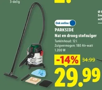Aanbieding: Nat en droog stofzuiger