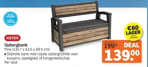 Aanbieding: Opbergbank
