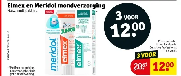 Aanbieding: Elmex en Meridol mondverzorging