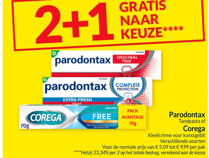 Aanbieding: Parodontax, Corega