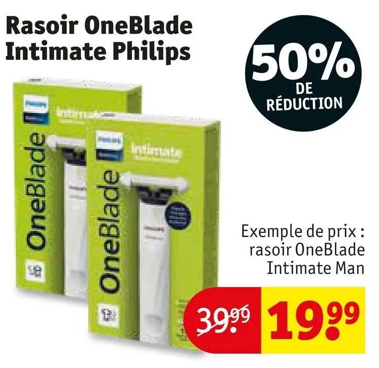 Offre: Rasoir OneBlade Intimate