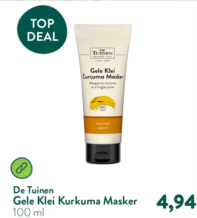 Aanbieding: Gele Klei Kurkuma Masker