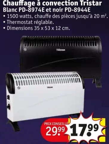 Offre: Chauffage à convection